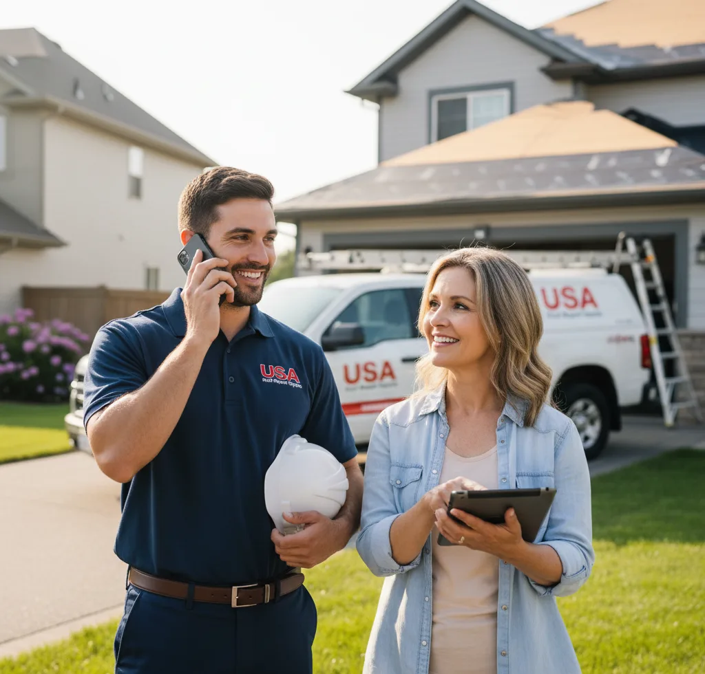 USA Roof Repair Experts customer support in Naselle